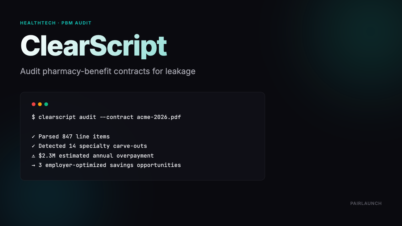 Pharmacy benefit audit — case study